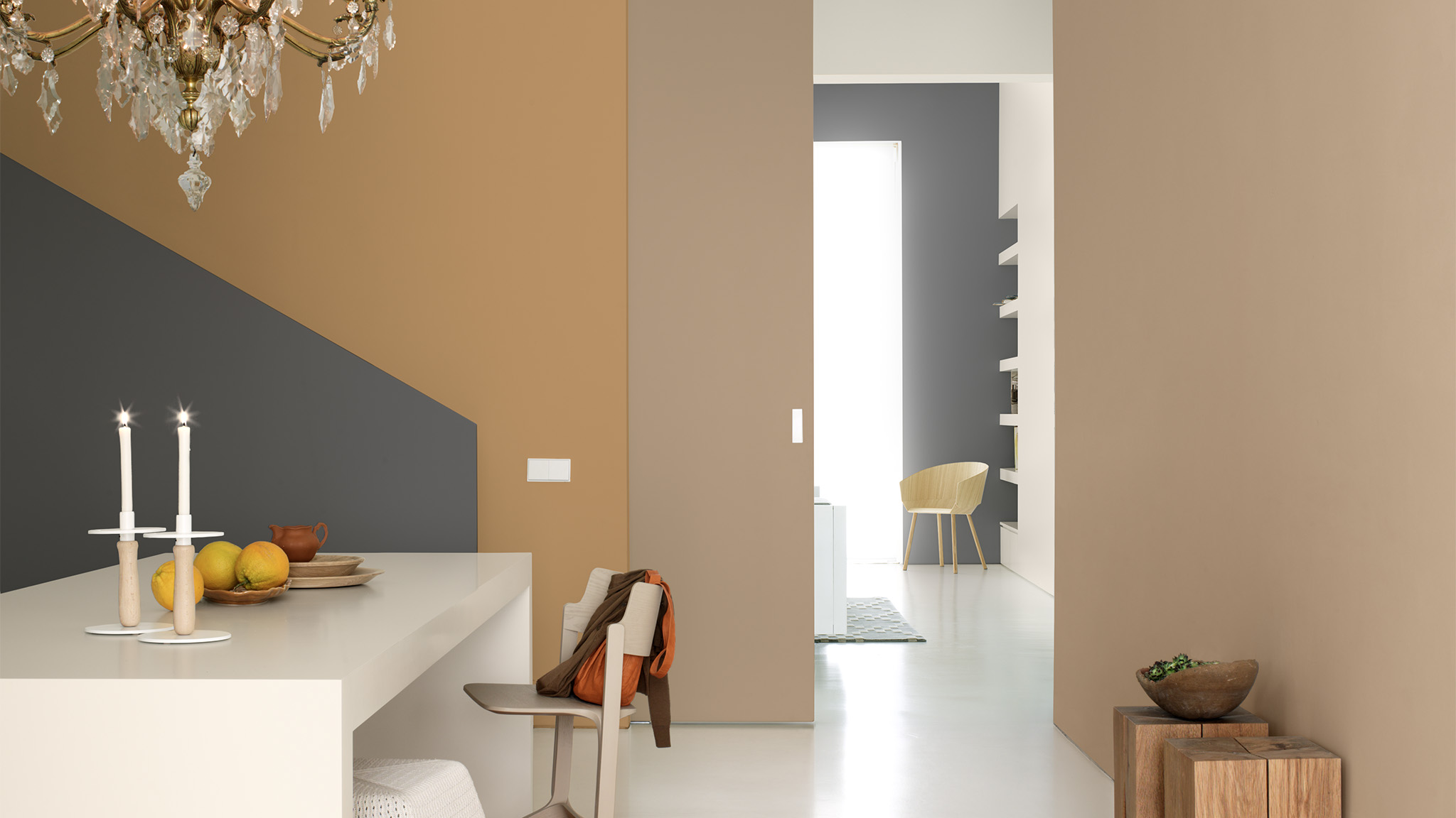 Phối màu nhà với màu nâu Dulux Phối màu nhà với màu nâu Dulux